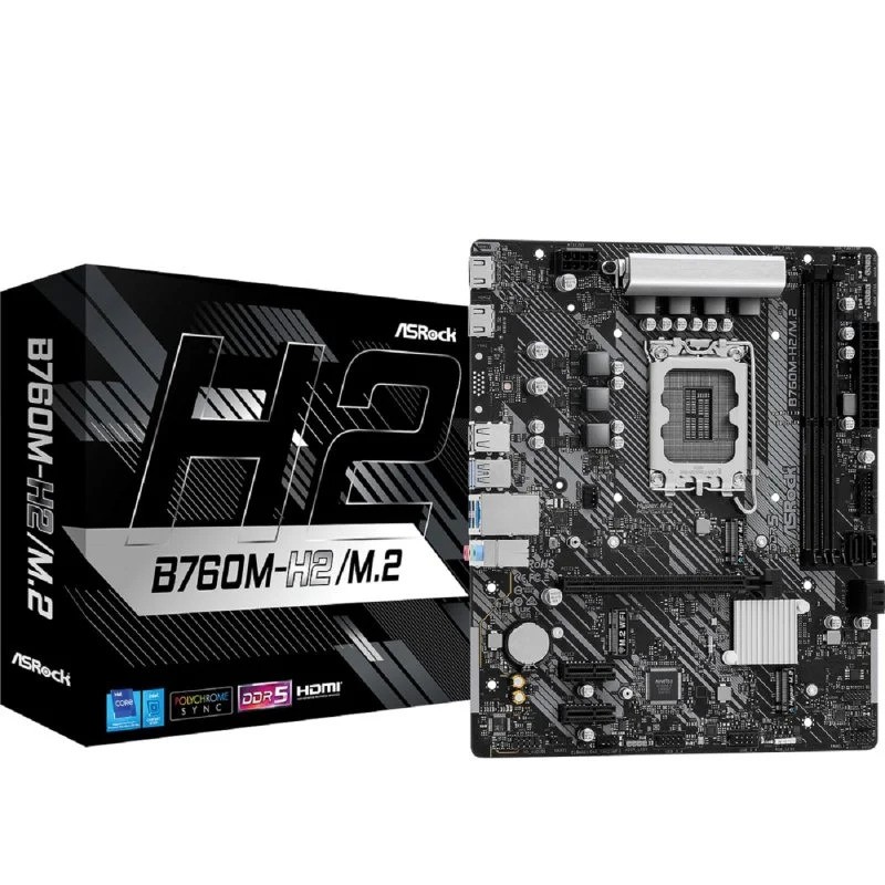 PLACA BASE ASROCK B760M-H 2XDDR5 MATX HDMI + DP