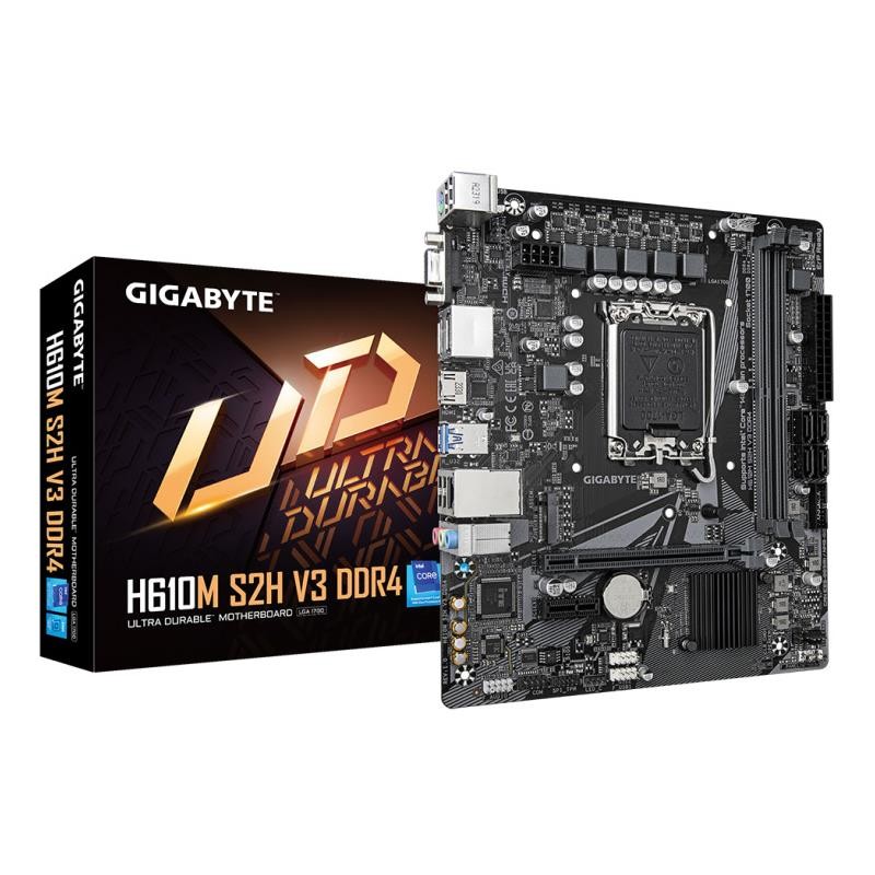 PLACA BASE GIGABYTE GA-H610M-S2H DDR4 VGA + HDMI + DP