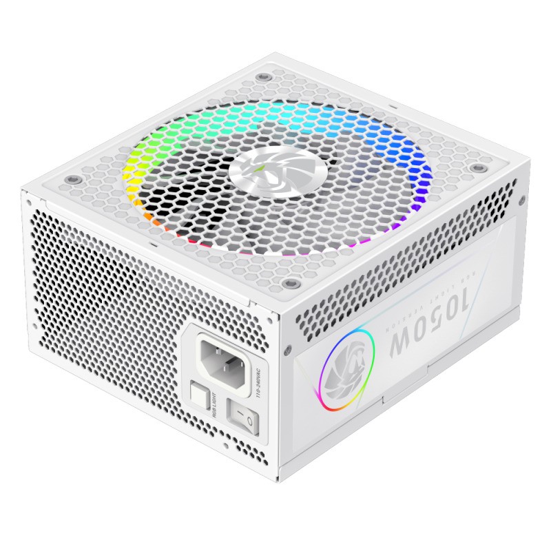 FUENTE DE ALIMENTACION GM RGB 1050W PRO FULL MODULAR 80+ GOLD ARGB WHITE