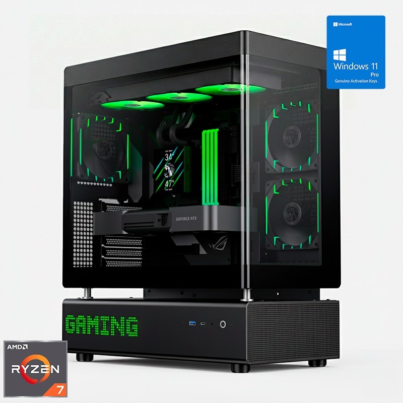 ORDENADOR GAMING N90 RGB R7 9800X3D/32GB DDR5/SSD2TB NVME/WIFI/R.LIQ/1050W/W11PRO