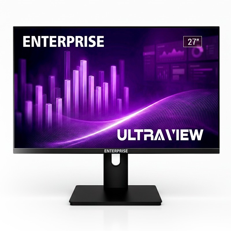 MONITOR ENTERPRISE ULTRA-VIEW 27 IPS QHD 2K 120HZ USB + HDMI + DISPLAYPORT ERGONOMICO MULTIMEDIA VESA 3YR GAR