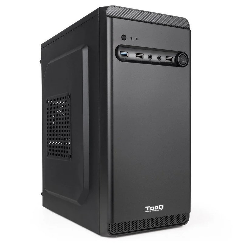 CAJA ORDENADOR TOOQ M-ATX USB 3.0 BLACK ( SIN FUENTE )