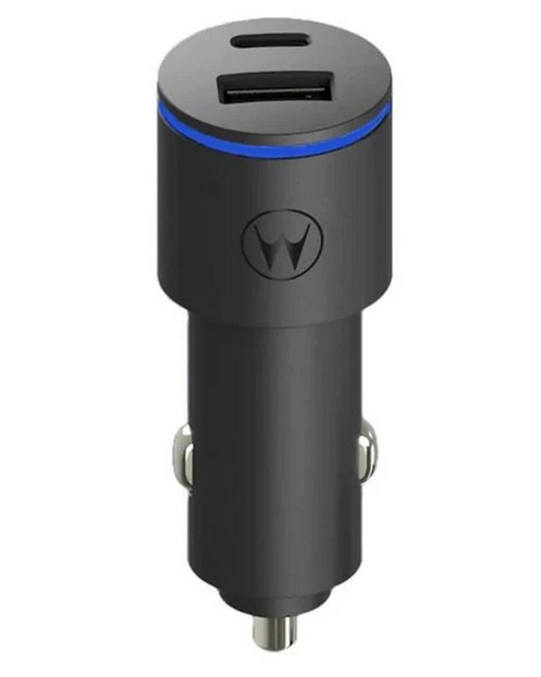 CARGADOR COCHE MOTOROLA TURBOPOWER 45W QUICK CHARGE 3.0 PD USB-A/USB-C