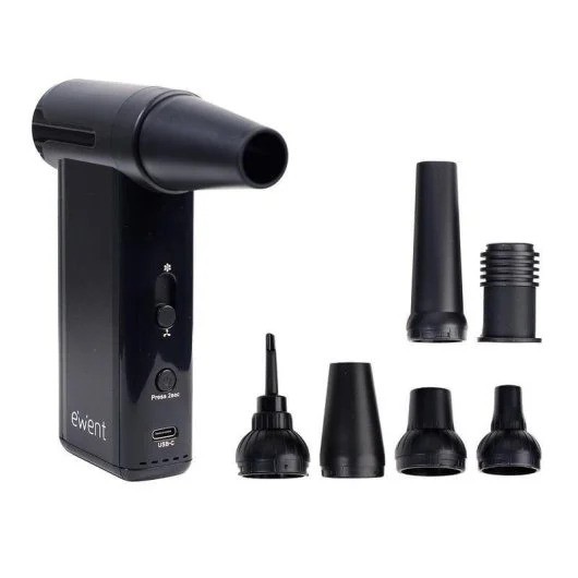 PISTOLA AIRE ELECTRICO LIMPIAPOLVO EWENT 130W RECARGABLE