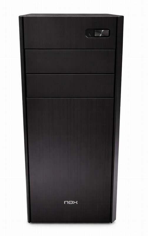 CAJA ORDENADOR NOX LITE 010 ATX DVD BLACK + FUENTE 500W ( CON DESPERFECTOS )