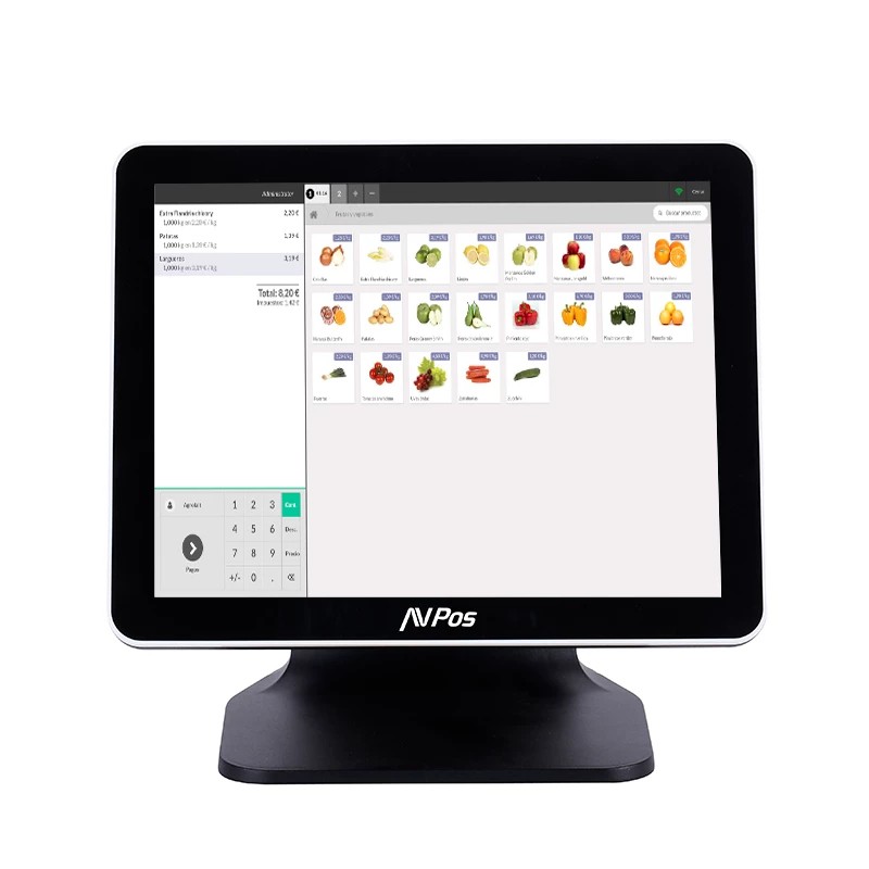 TPV AVPOS K5000 15 ALUMINIO TACTIL INTEL N100/8GB/SSD128GB/WIFI/2ºPANT 3YR