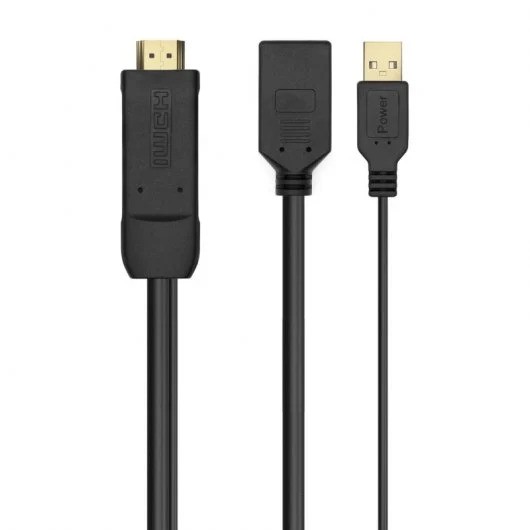 CABLE CONVERSOR 4K AISENS HDMI/MACHO - DISPLAYPORT/HEMBRA 10W 10CM BLACK