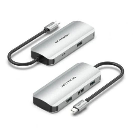 HUB VENTION USB-C 4 PUERTOS USB 3.0 / MICROUSB PD