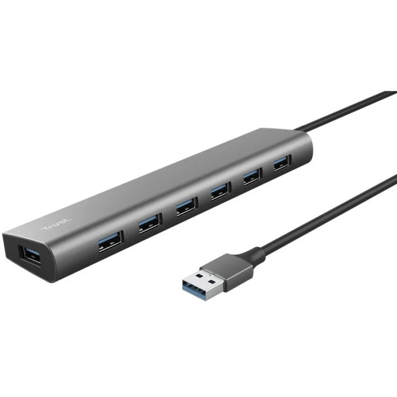 HUB USB TRUST HALYX 7 PUERTOS USB 3.2 7X USB-A 1X USB-C