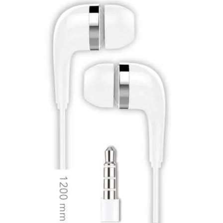 AURICULARES + MICROFONO TECH ONE TECH EAR JACK 3.5 WHITE