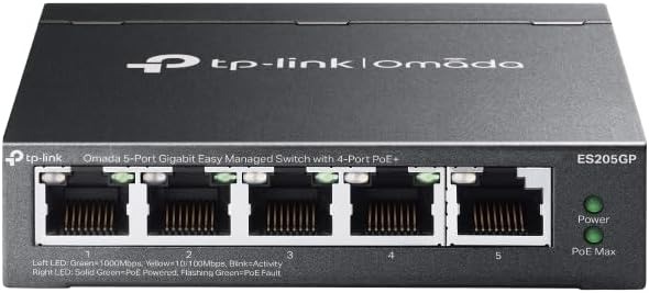 SWITCH TP-LINK ES205GP GIGABIT 5 PUERTOS POE+