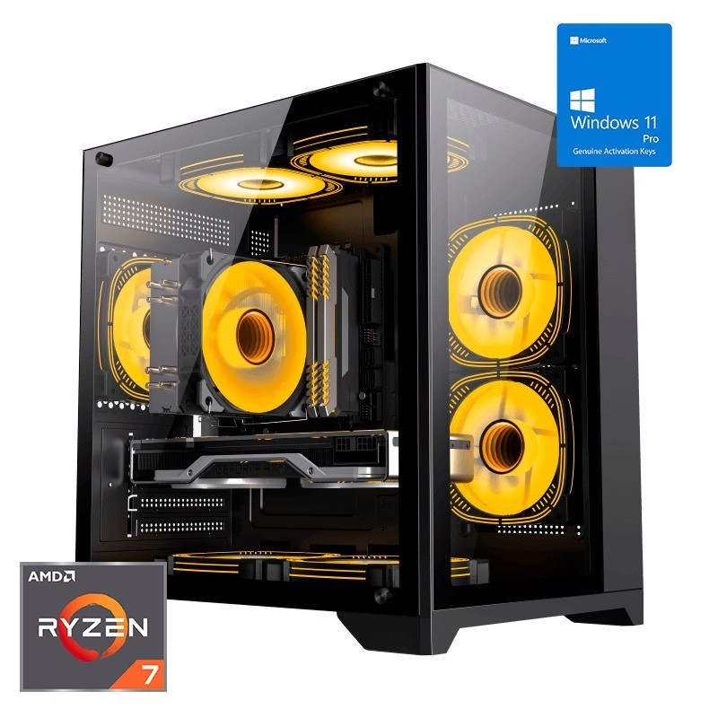 ORDENADOR GAMING INFINITY MINI RGB RYZEN 7 5700G/16GB/SSD500 NVME/750W/W11PRO