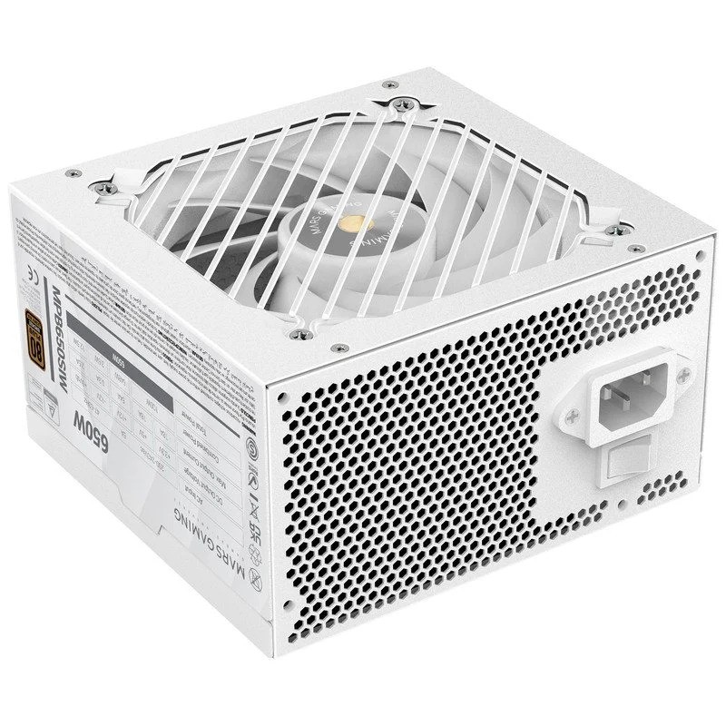 FUENTE DE ALIMENTACION MARS GAMING 650W 80+BRONZE WHITE