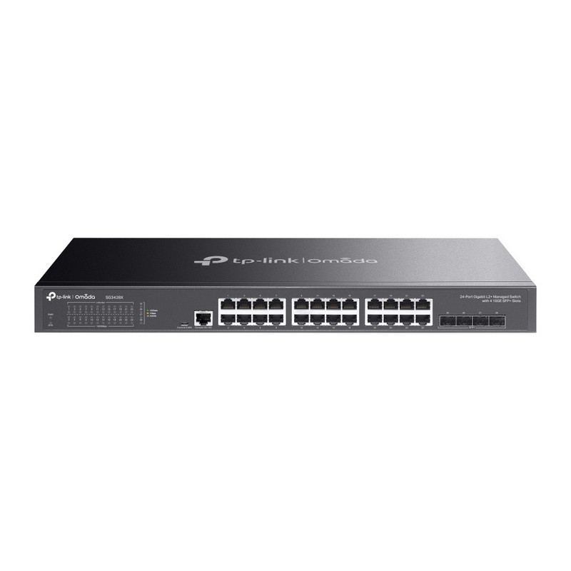 SWITCH TP-LINK JETSTREAM 24 PUERTOS L2 + 4 SFP TL-SG3428X GESTIONABLE