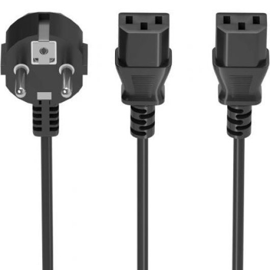 CABLE ALIMENTACION AISENS CPU CEE7/M - X2 C13/H 3M