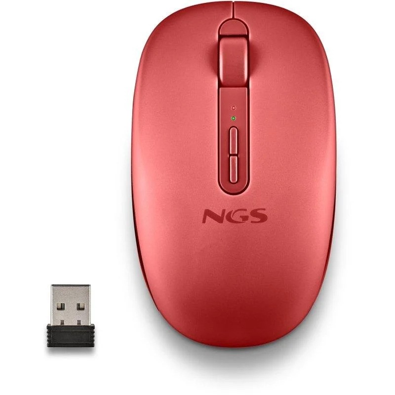 RATON NGS FOG DUAL WIRELESS SILENT ERGONOMIC RED