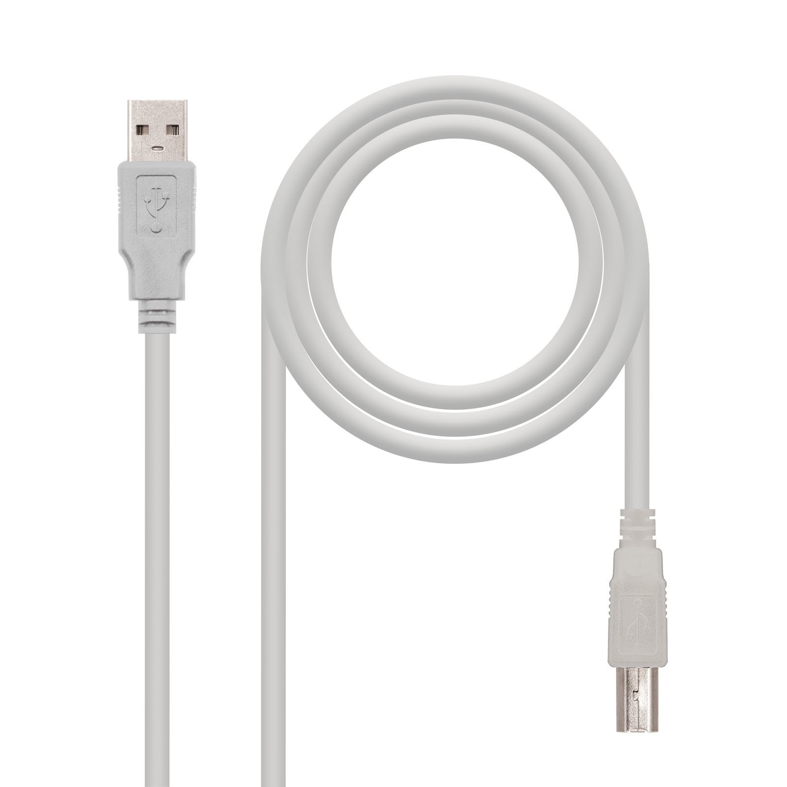 CABLE USB 1,8M IMPRESORA A/M-B/M NANOCABLE