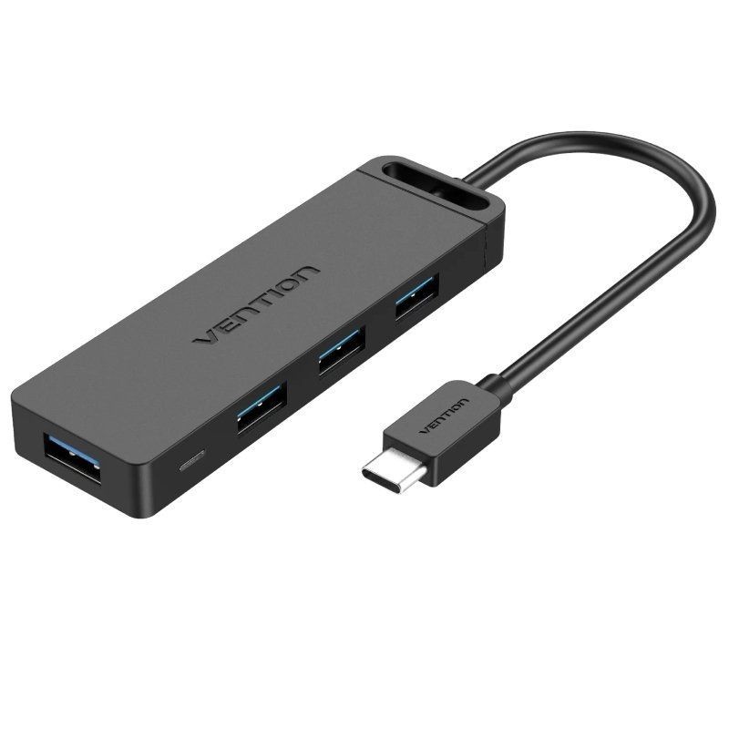 HUB VENTION USB-C 5 EN 1 MICRO USB PD X4 USB-A BLACK