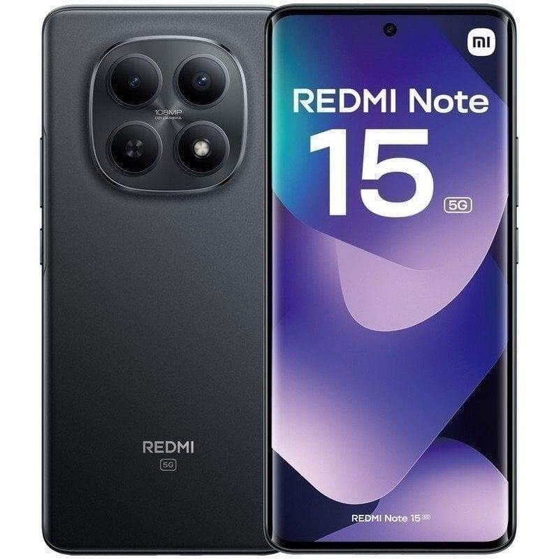 SMARTPHONE XIAOMI REDMI NOTE 15 6.77 6GB/128GB/108MP/NFC/5G BLACK
