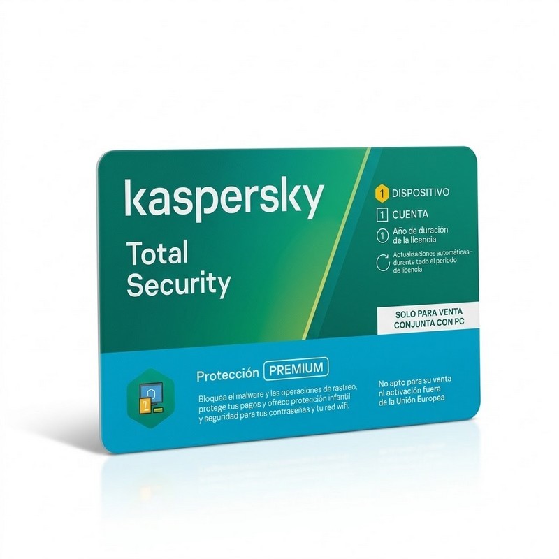 ANTIVIRUS KASPERSKY TOTAL SECURITY 1 LICENCIA ATTACH