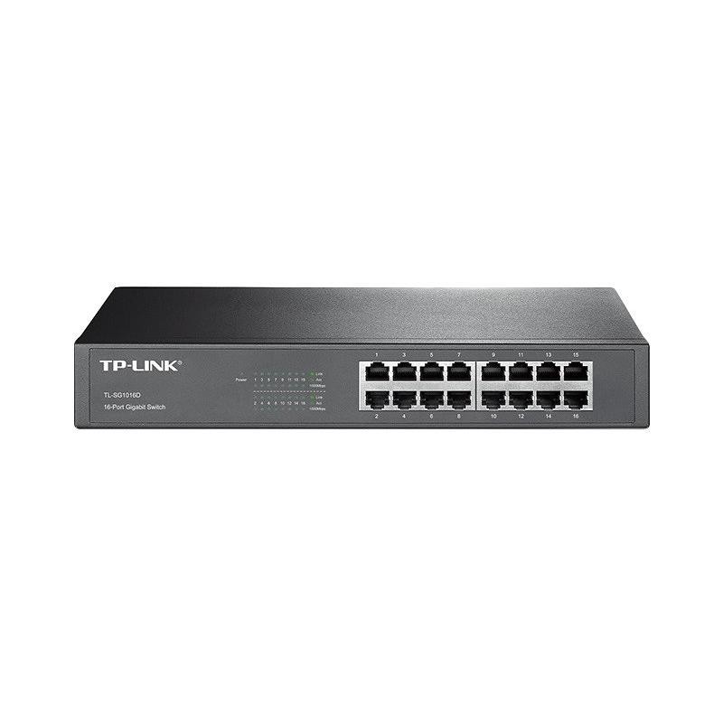 SWITCH TP-LINK GIGABIT 16 PUERTOS TL-SG1016D RACK