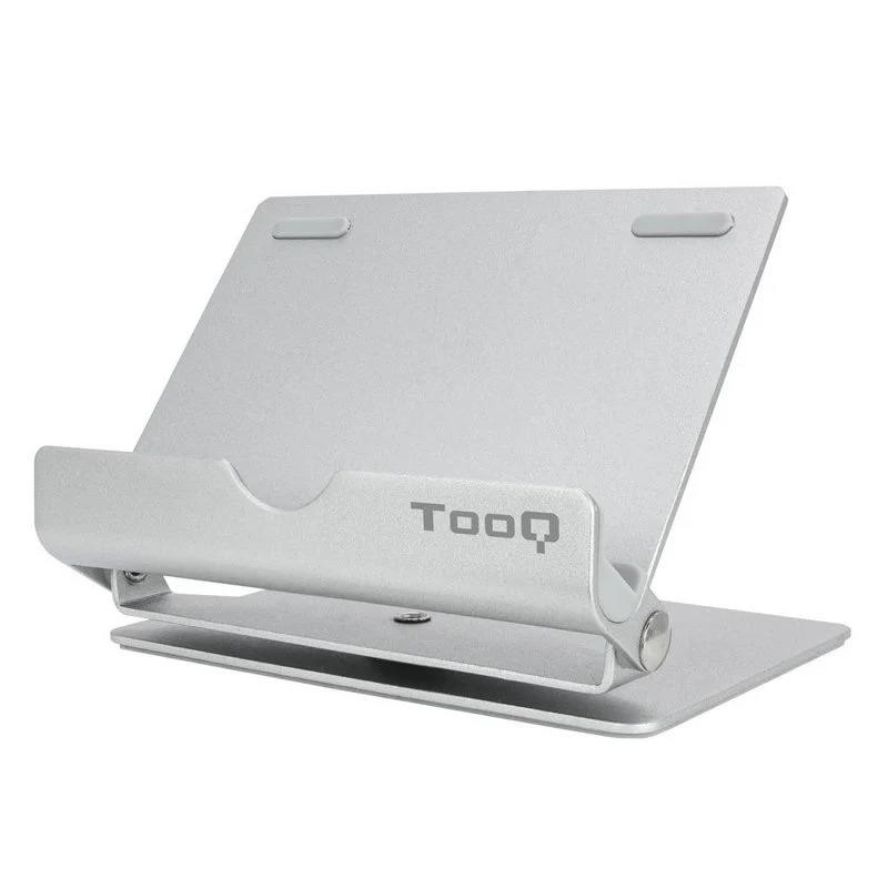 SOPORTE TOOQ SOBREMESA PARA SMARTPHONE/TABLET 10 INCLINABLE/360º SILVER